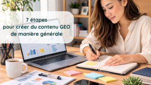 7 étapes pour créer du contenu GEO de manière générale